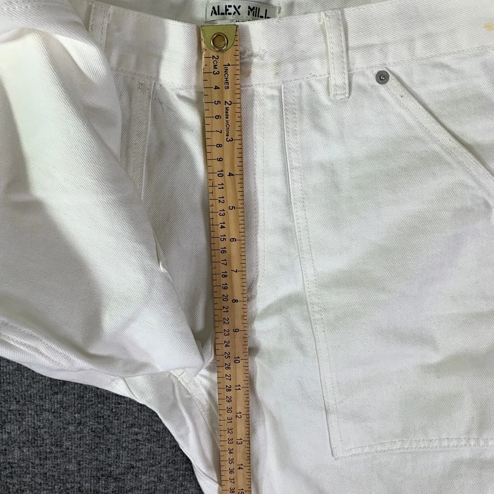 Alex Mill Painters Jeans Men 34x30 Pant White Denim Carpenter